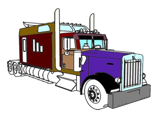 American Trucks Coloring Online