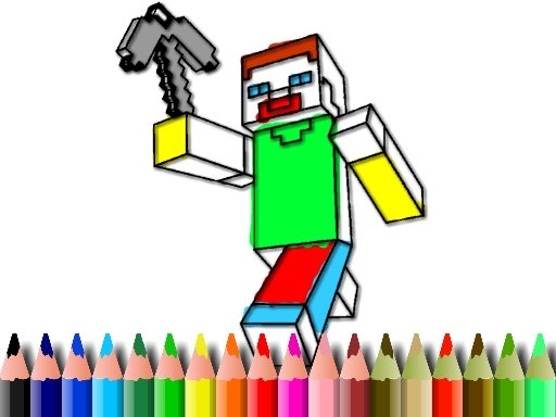 BTS Minecraft Coloring Online