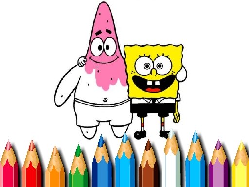 BTS Sponge Bob Coloring Online