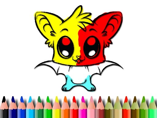 Cute Bat Coloring Book Online