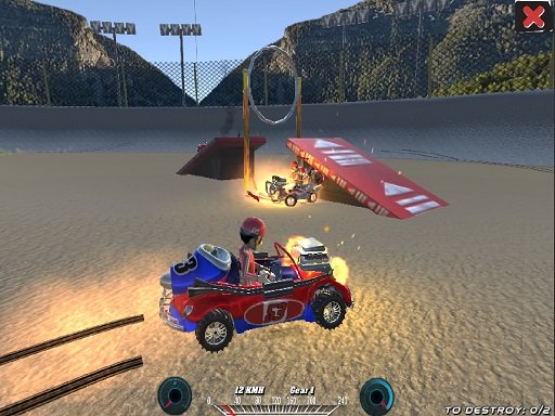 Demolition Cartoon Car Crash Derby Online