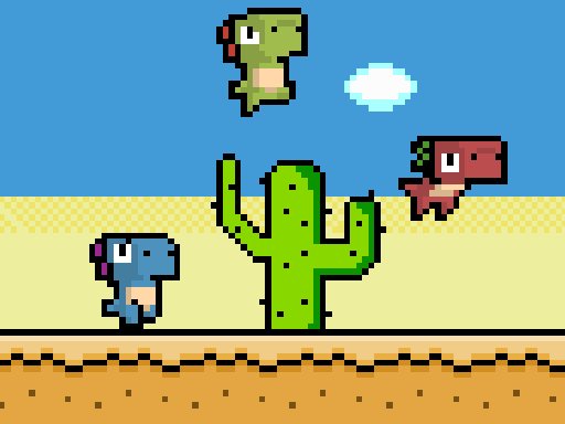 Pixel Dino Run Online