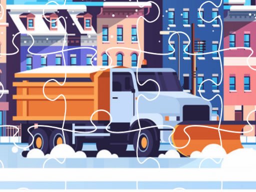 Snow Plow Trucks Jigsaw Online